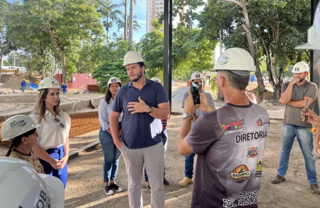 Prefeitura de CG realiza visitas às obras do Parque Evaldo Cruz e apresenta projeto aos representantes das Quadrilhas Juninas