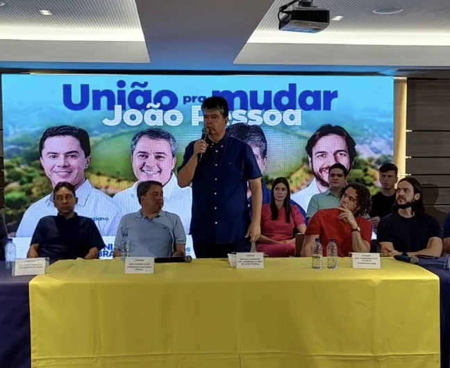 MDB, União e PSDB oficializam apoio à candidatura de Ruy Carneiro à prefeitura de João Pessoa