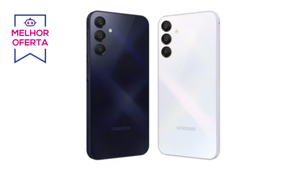Galaxy A15 5G fica pelo melhor preço histórico em promoção do Mercado Livre
