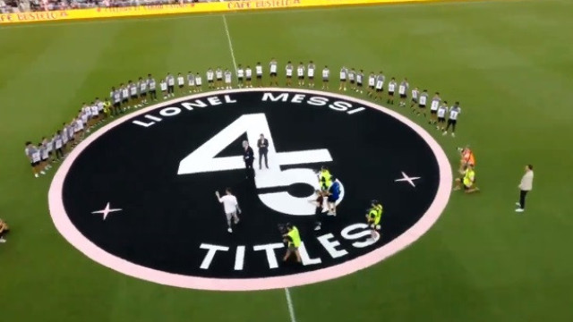 Veja a incrível homenagem que o Inter Miami fez ao capitão Lionel Messi
