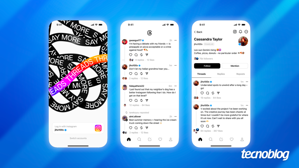 Threads agora pode receber publicações direto do Instagram