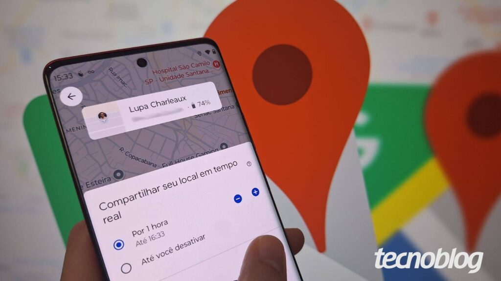 Como enviar a sua localização pelo Google Maps